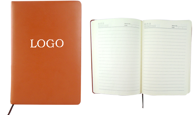  Custom Promotional A5 PU Leather Cover Notebook