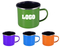 Colorful Enamel Mug With Stainless Steel Rim