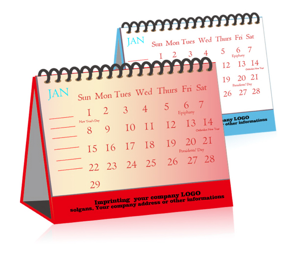 Custom Spiral Office Desk Pad Calendar Bmd0292 Buy Custom Spiral