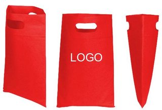 Promotional Custom Die Cut Handle Tradeshow Non Woven Tote Bag