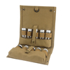 Portable Picnic Camping BBQ Spice Canister Set With A Durable Canvas Organizer