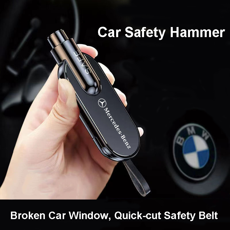 Car Safety Hammer Emergency Escape Tool, Seat Belt Cutter & Car Window Breaker, Life-saving Multifunctional Vehicle Escape Hammer