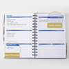 2024 18 Months (2024.01-2025.06) Weekly Calendar Dated Journal Double-wire Binding Spiral Notebook Planner - A5 Size, PP Cover