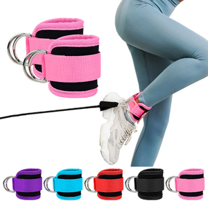 Comfortable Adjustable Neoprene Padded Ankle Straps for Home and Gym, Booty Workouts - Kickbacks, Leg Extensions, Hip Abductors