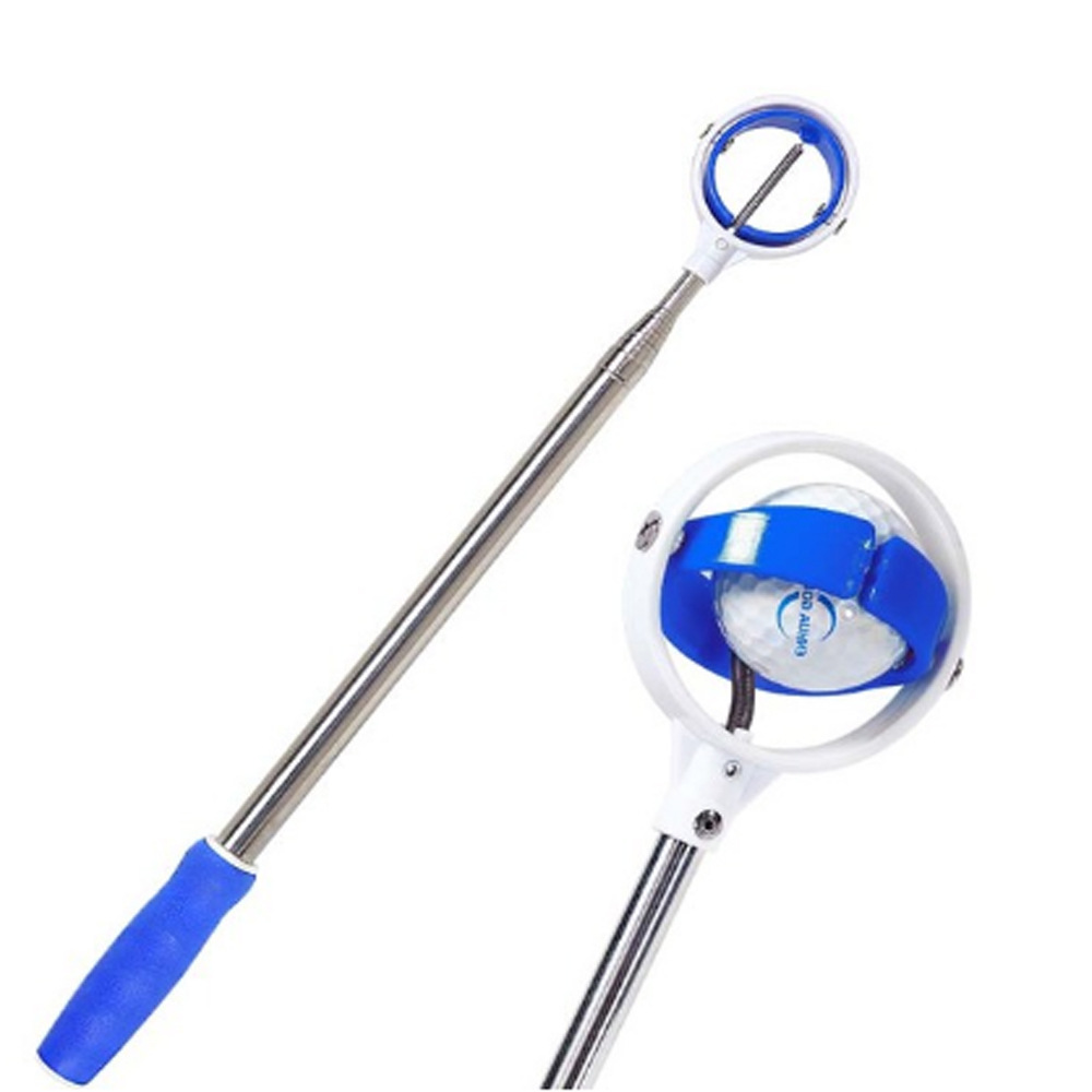 Extendable Golf Ball Pick Up Tool with Automatic Extendable Stainless for Water Bush
