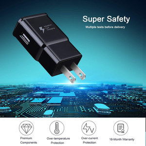 Adaptive Fast Charging USB Wall Charger Adapter Compatible Android Phone Travel Plug