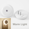Sensor Smart LED Night Light Plug-in Nightlight Dusk to Dawn Wall Plug Light for Bathroom, Bedroom, Hallway, Stairway, Round