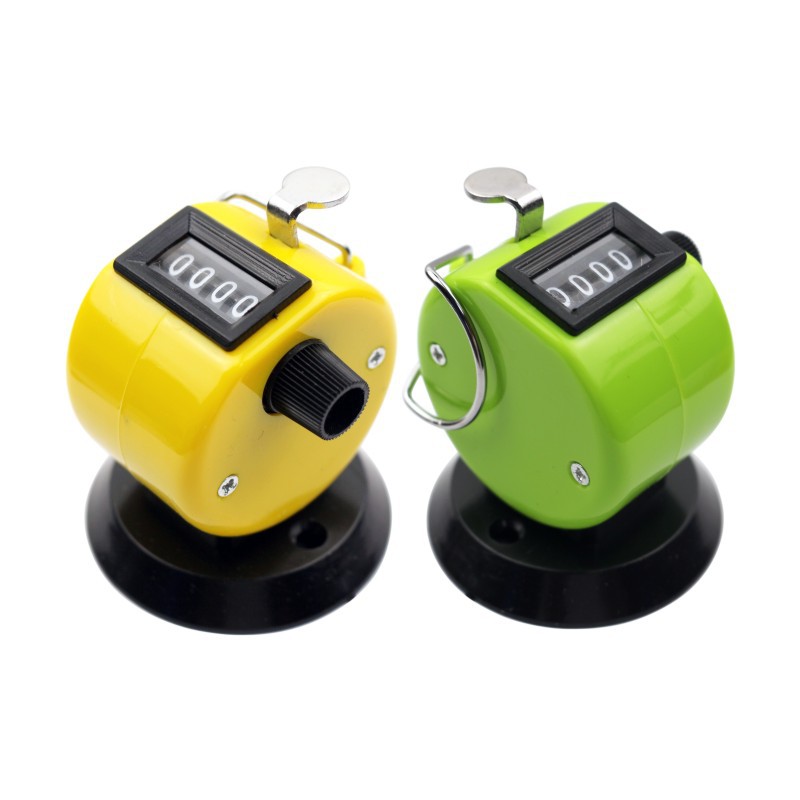 4-Digit Clicker Counter Metal Hand Tally Counters Clicker Pitch Counter for Countin Knitting Coaching Golf Lap Fishing