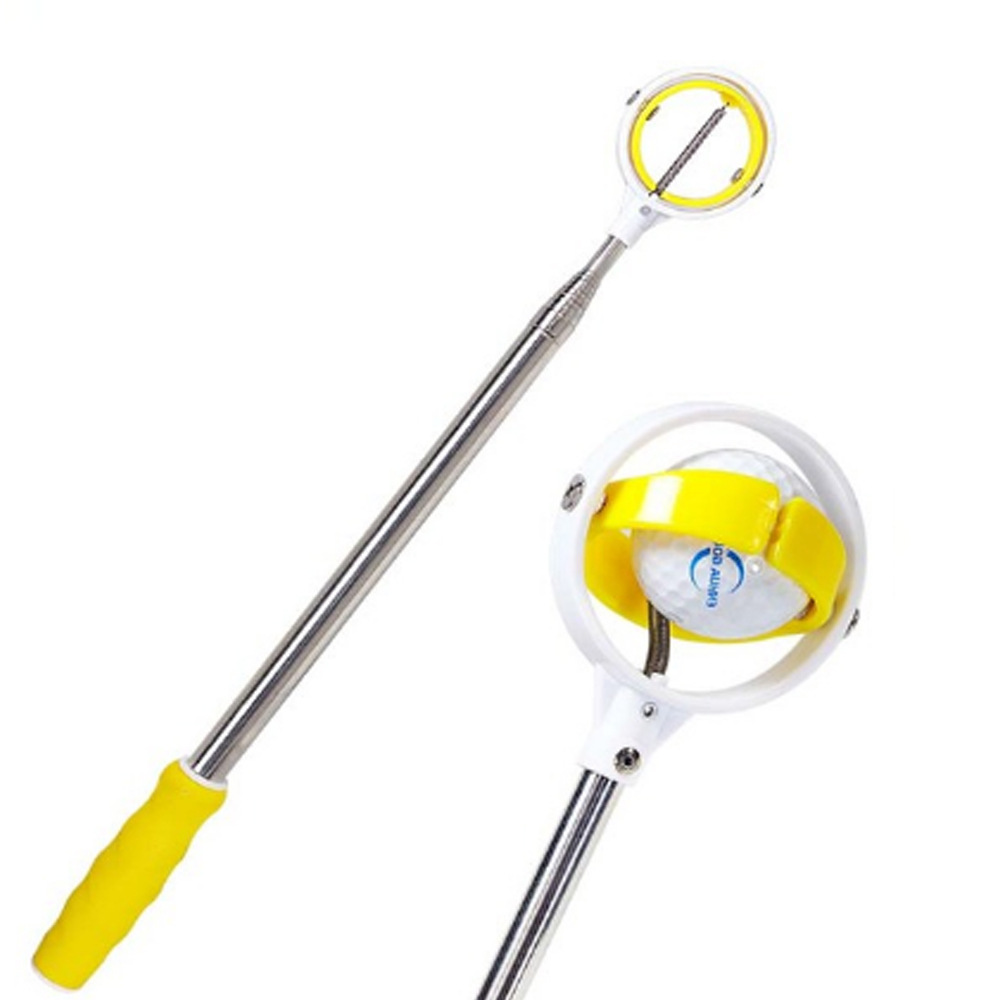 Extendable Golf Ball Pick Up Tool with Automatic Extendable Stainless for Water Bush