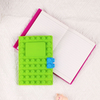 A6 Silicone Building Block Notebook Pocket DIY Puzzle Notepad Soft Cover Small Journal Diary Writing Pad, 200 sheets, 3.9*5.9in