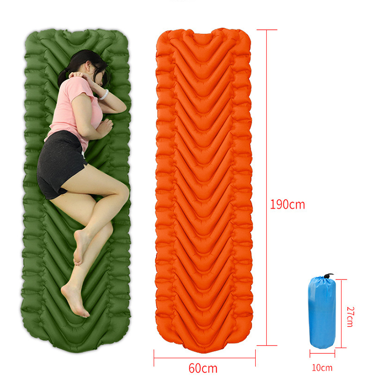V-Shape Inflatable Sleeping Mat, Self-Inflating Sleeping Pad For Camping, Hiking, Tent, Ultralight Waterproof Camping Air Mattress