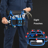 8-Pockets Adjustable Utility Waist Pouch Tool Belt for Electrician Carpenter Construction Worker HVAC Technicians Tool Belt Pouch