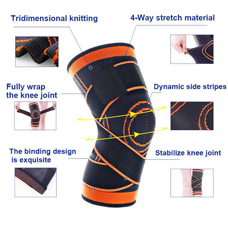Sports Compression Knee Support Pads Knee Brace for Men and Women, Knee Support Protector for Running, Meniscus Tear, Arthritis