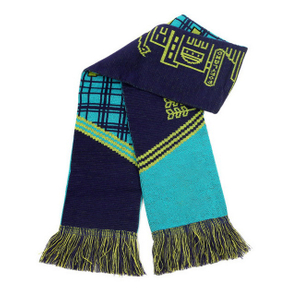 Knitted Sport Long Scarf With Fringe
