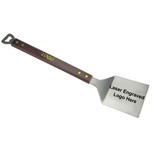Customized Wood Grill BBQ Spatula With Custom Tailgater
