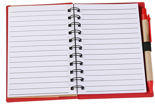 Eco-Friendly Memo Case Notebook With Sticky Flags & Pen