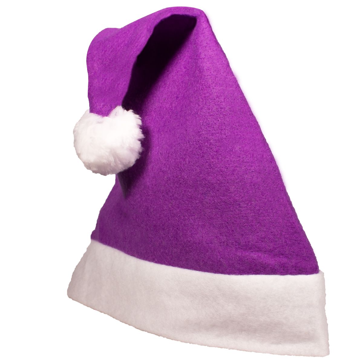 plush purple santa hat