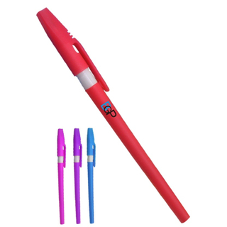 Custom Stick Ball Point Pen With Cap