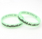 Customized Glow In Dark Debossed Inkfilled Silicone Wristbands