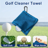 Microfiber Golf Ball Cleaner Towel With Carabiner, 5.5" * 5.5"