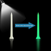 Durable 70mm Plastic Glow-in-the-dark Golf Tees, Absorb Light And Shine in The Dark for Improved Visibility