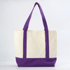 Super Strong Large 12oz Cotton Canvas Tote Bag Reusable Grocery Shopping Fashionable Two-Tone for Crafts