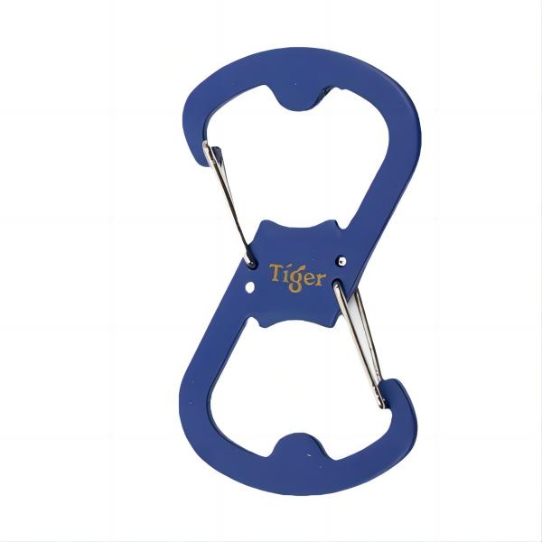 Carabiner with Double-Sided Bottle Openers