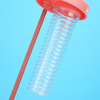 Foldable Straw Water Bottle, Fruit Infuser Reusable Water Bottle with Straw,