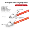 6-in-1 Tape Measure USB Charging Cable Lanyard