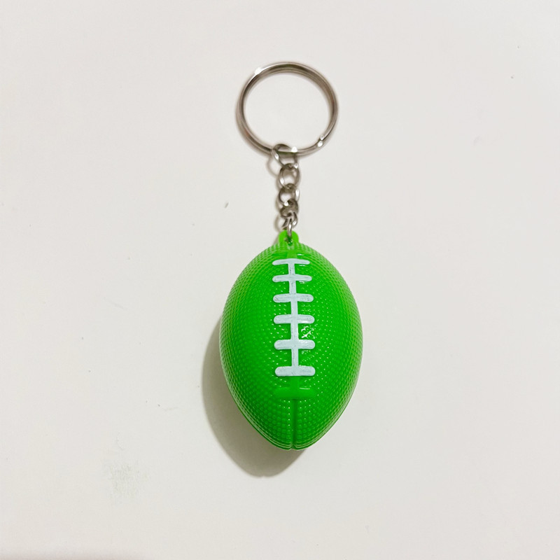 Foot Ball Shaped Stress Reliever w/ Keychains