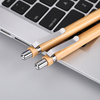 Bamboo Retractable Stylus Ballpoint Pen