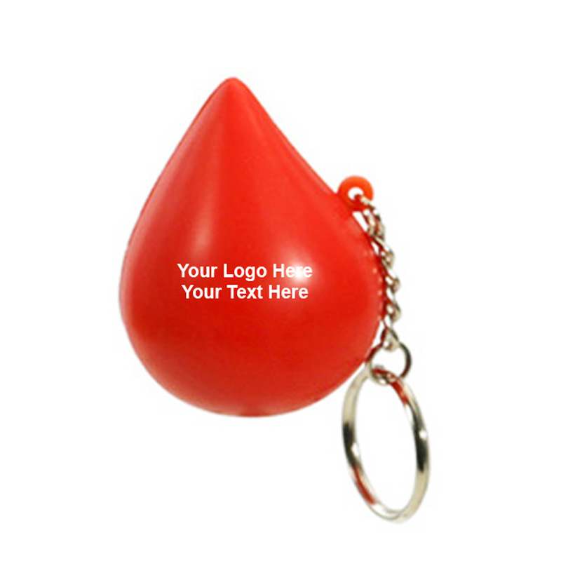 Water Drop Stress Reliever Key Chain