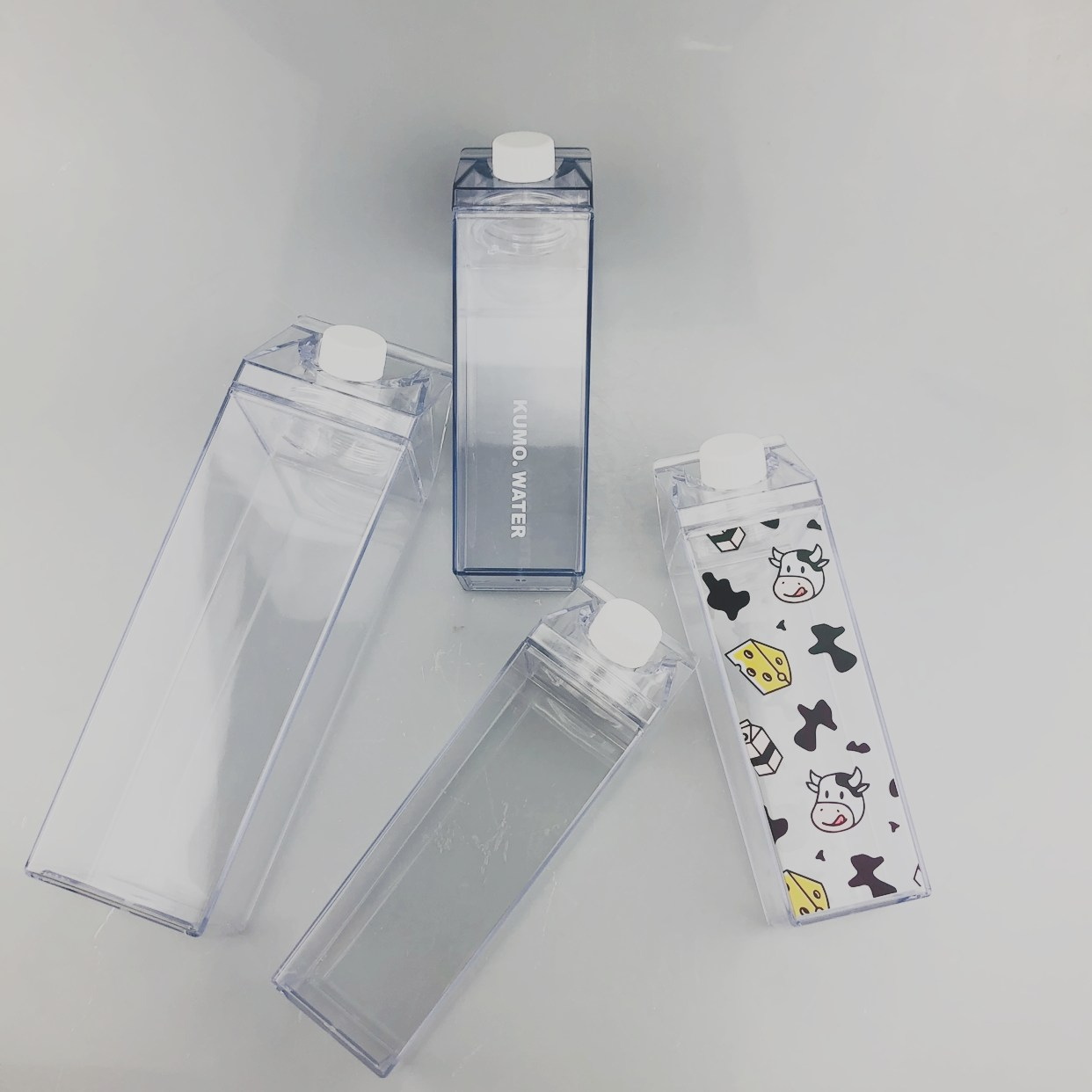 17oz Milk Carton Water Bottle With Lid