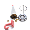 Portable Silicone Tea Infuser Umbrella Shape Leaf Tea Filter Stainless Steel Tea Maker Drinkware