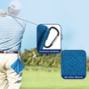 Microfiber Golf Ball Cleaner Towel With Carabiner, 5.5" * 5.5"