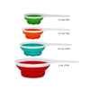 4-pieces Pop Out Silicone Measuring Cups set
