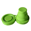 Collapsible Cup Compact Silicone Reusable Folding Mug with Lids Portable Pocket Size for Outdoor