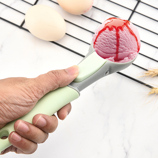 Plastic Cookie Ice Cream Scoop with Easy Trigger for Baking Durable Melon Baller Scoop Perfect for Frozen Yogurt Gelatos Sundaes