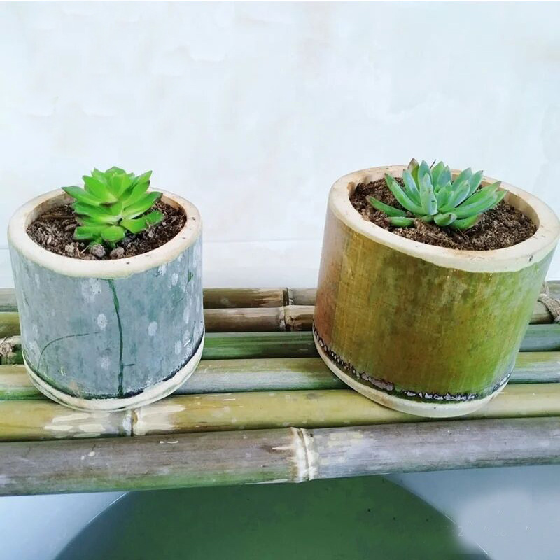 Natural Bamboo Wood Candle Holder Wedding Wood Centerpieces Table Tea Light Holders