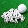 Reinforced Plastic Golf Tees - 3.25" Tall with Wide Four-Prong Cup and Custom Logo