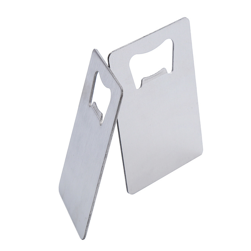 Stainless Steel Credit Card Bottle Opener, Portable Card-Size Ultra-thin Beer Opener for Wallet