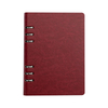 PU Leather Refillable Binder Loose-leaf Spiral Business Notebook Journal With 6 Round Rings