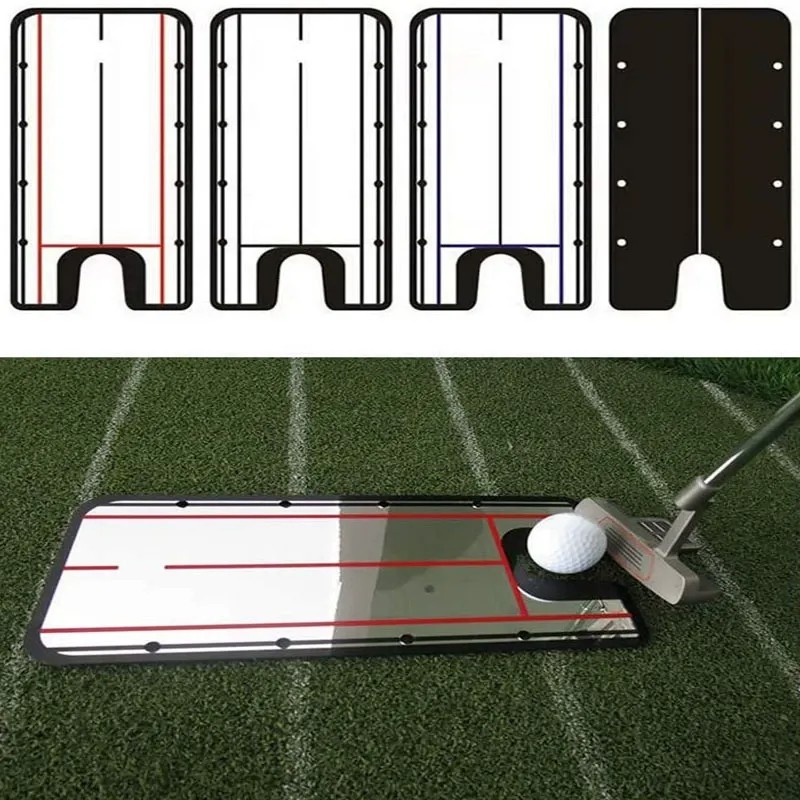 Mirror Golf Putting Trainer -- 12" x 5.75" Acrylic Alignment Tool