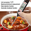 Digital Instant Read Meat Kitchen Cooking Thermometer for BBQ Grill Milk Yogurt Bath Water Oil Deep Frying Coffee Kitchen Baking