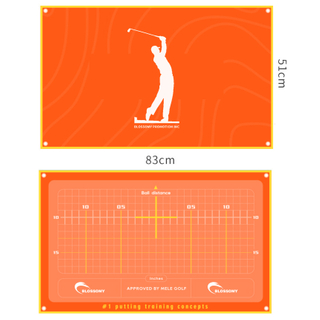 Golf Putting Stance Training Aid Towel for Putting Stroke Practice, Master Your Alignment, Stance, Posture, & Ball Position