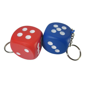 Dice Stress Reliever Key Chain