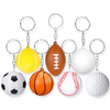 Mini Baseball Stress Reliever w/ Keychains