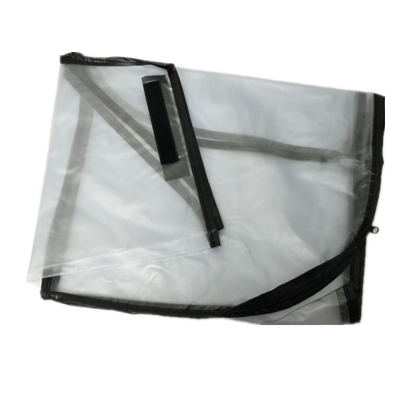 Transparent Waterproof Frosted PVC Golf Bag Rain Protection Cover with Hood for Golf Push Carts, Golf Bags