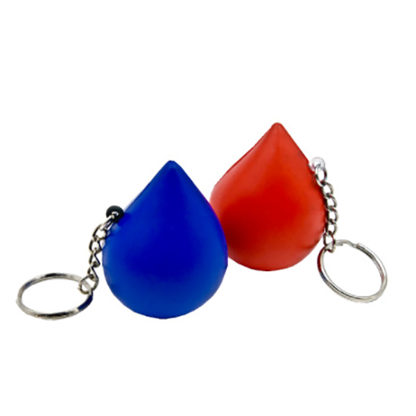 Water Drop Stress Reliever Key Chain