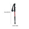 Ultra Strong Lightweight Collapsible Aluminum Alloy Trekking Pole Hiking Stick for Hiking, Camping, Mountaining, Walking, Trekking